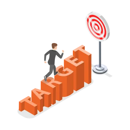 Free Business target  Illustration