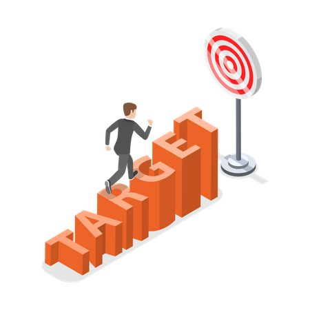 Free Business target  Illustration