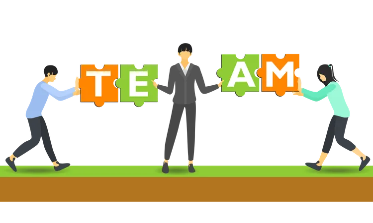 Free Business Team  Illustration