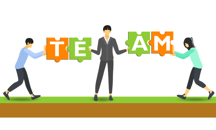Free Business Team  Illustration