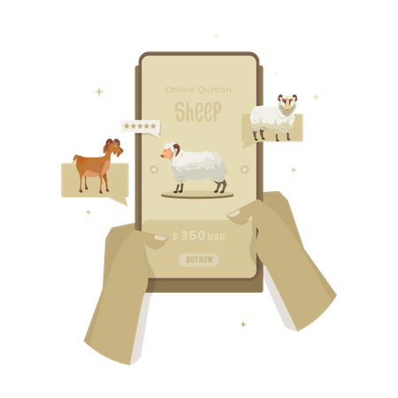 Free Buy sheep online  일러스트레이션