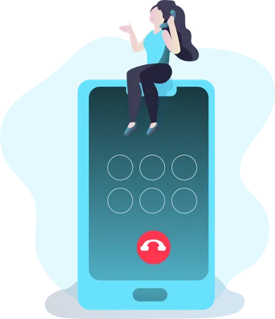 Free Calling  Illustration