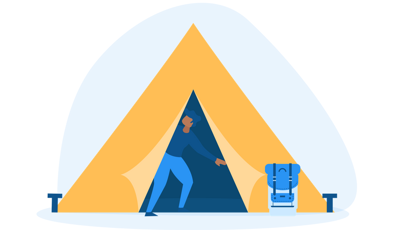 Free Camping Illustration