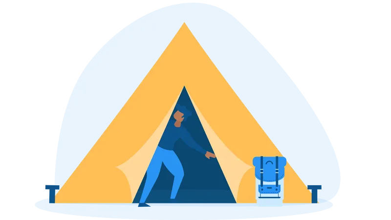 Free Camping Illustration