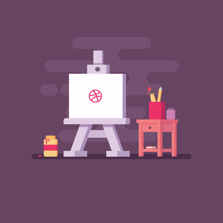 Free Canvas stand  Illustration