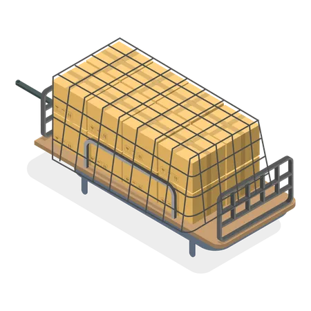 Free Car roof storage carrying parcel boxes  Illustration