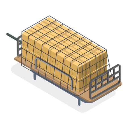 Free Car roof storage carrying parcel boxes  Illustration