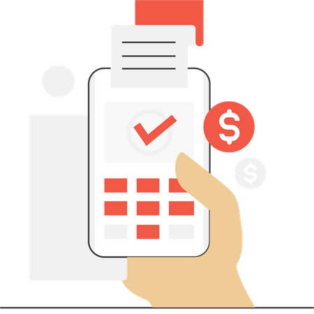 Free Card Payment  Illustration