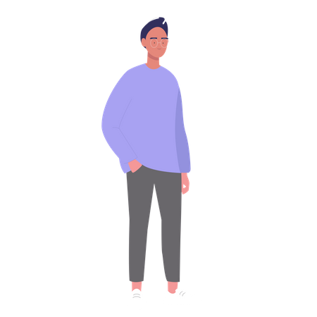Free Casual Man  일러스트레이션