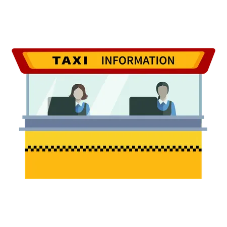 Free Centre d'information sur les taxis  Illustration