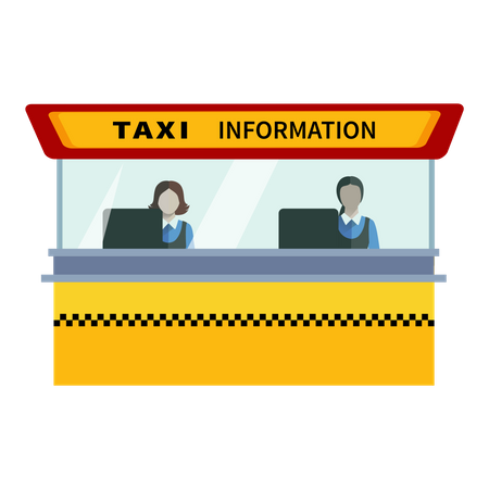 Free Centro de información de taxis  Ilustración