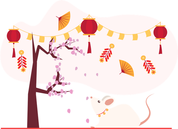 Free Chinese festival  Illustration