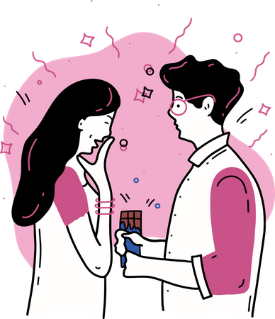 Free Chocolate Day  Illustration