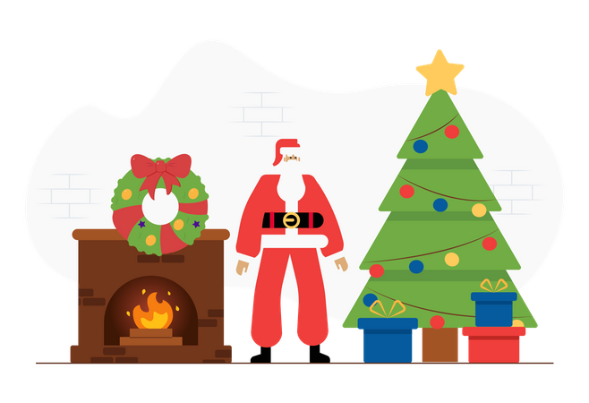 Free Christmas celebrations  Illustration