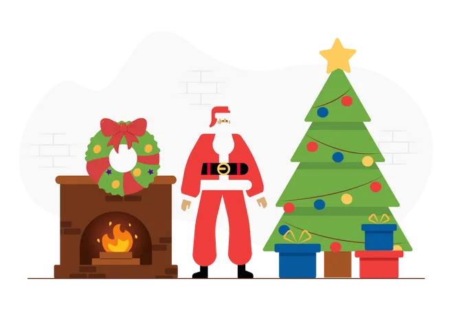 Free Christmas celebrations  Illustration