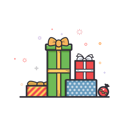 Free Christmas-gift  Illustration