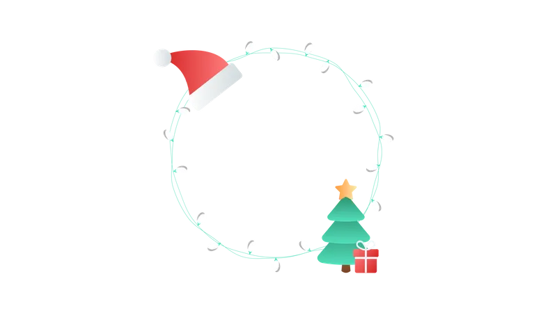 Free Christmas lights  Illustration