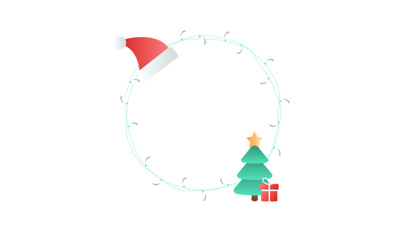 Free Christmas lights  일러스트레이션
