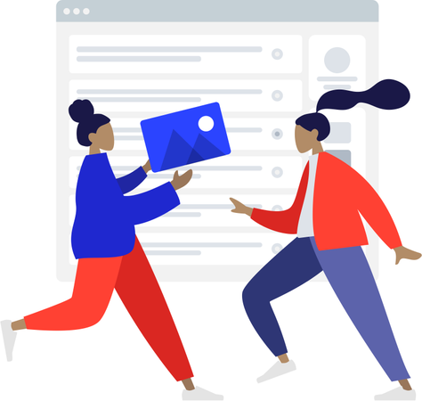 Free Conceito de site de blog  Ilustração