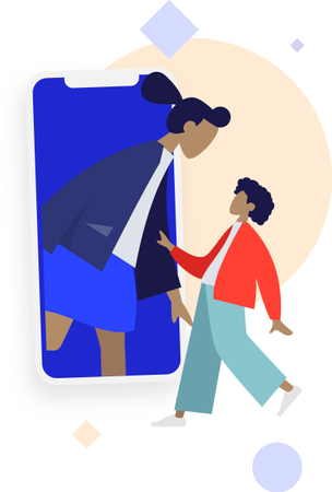 Free Concept d'appel vidéo  Illustration