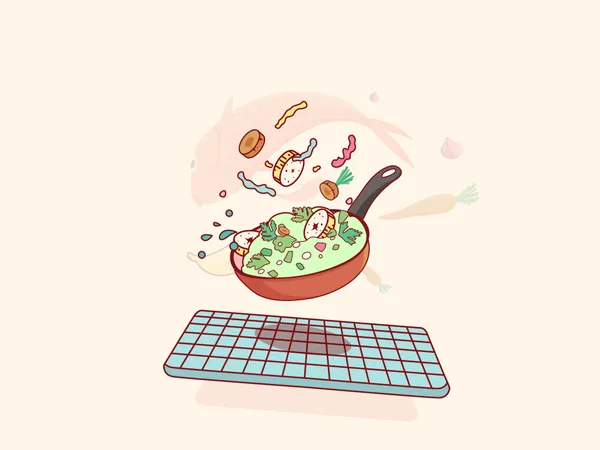 Free Cooking food  Illustration