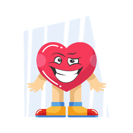 Free Corazón feliz  Ilustración