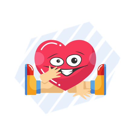 Free Corazón gracioso  Ilustración