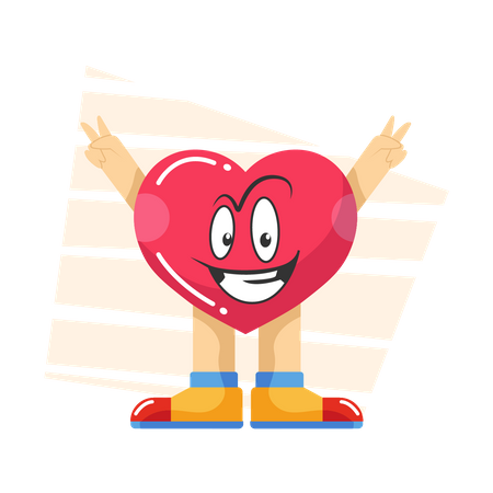 Free Corazón oscilante  Ilustración