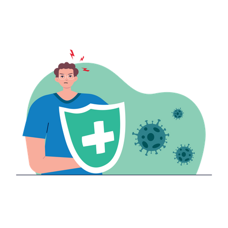 Free Coronavirus protection  イラスト