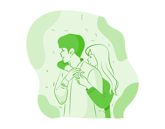 Free Couple, étreindre  Illustration