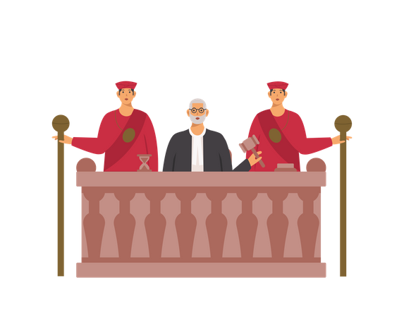 Free Court room  Illustration