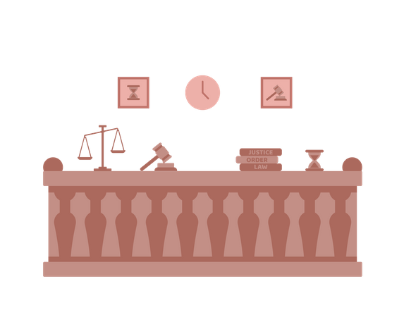 Free Court room  Illustration