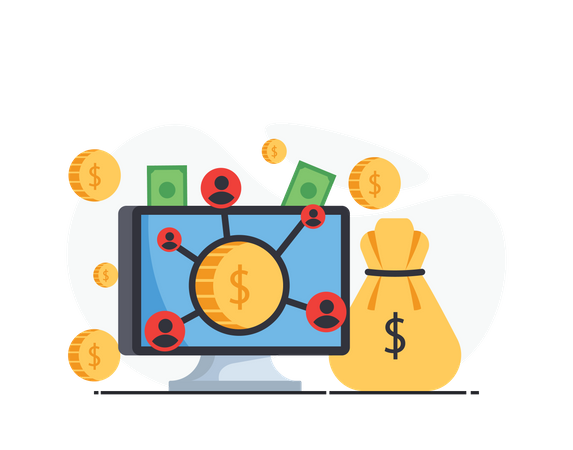 Free Crowd funding  Illustration