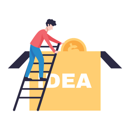 Free Crowdfunding idea  Illustration