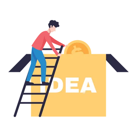 Free Crowdfunding idea  Illustration