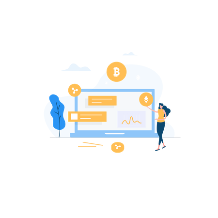 Free Cryptocurrency  Illustration