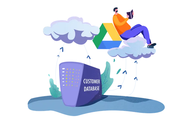 Free Customer Database  Illustration