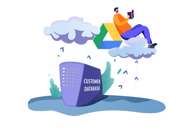 Free Customer Database  Illustration