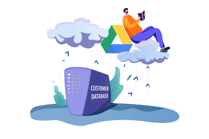 Free Customer Database  Illustration