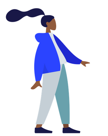 Free Dame debout  Illustration