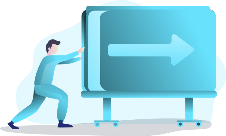 Free Data forwarding concept  Illustration