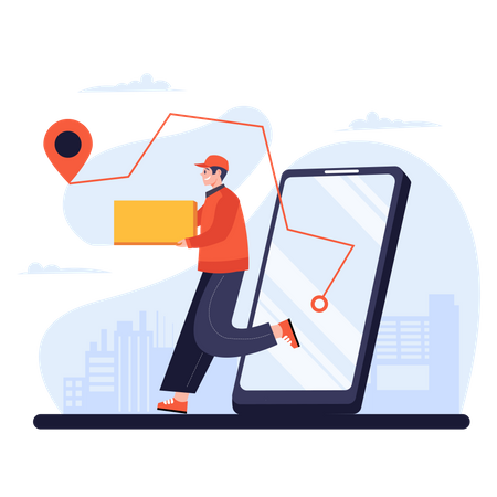 Free Delivery Location  Illustration