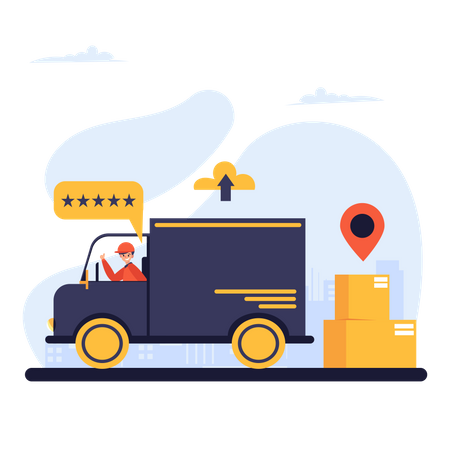 Free Delivery service  Illustration