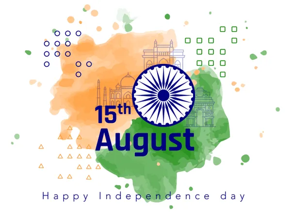 Free Celebrando El Dia De La Independencia De La India 2018 Ilustración