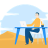 illustrations for digital nomad