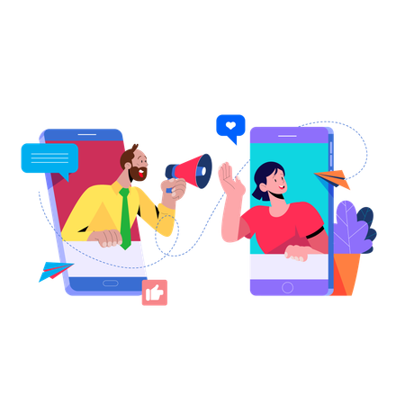 Free Digitales Marketing  Illustration