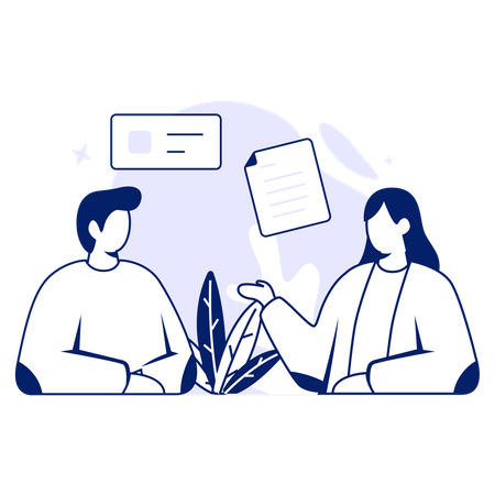 Free Discussão de negócios  Ilustração