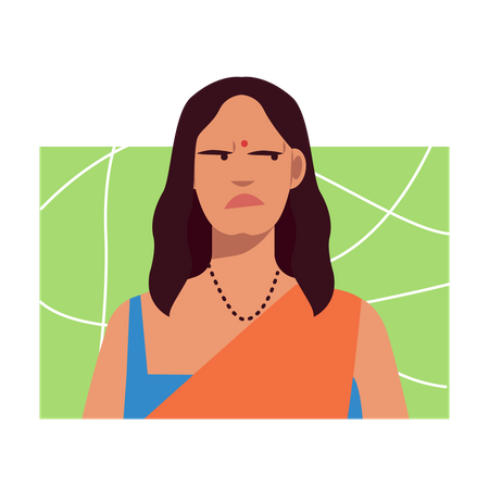 Free Disgusted female  Illustration