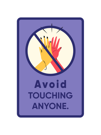 Free Do not touch anyone  Illustration