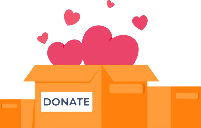 Free Donation box  Illustration